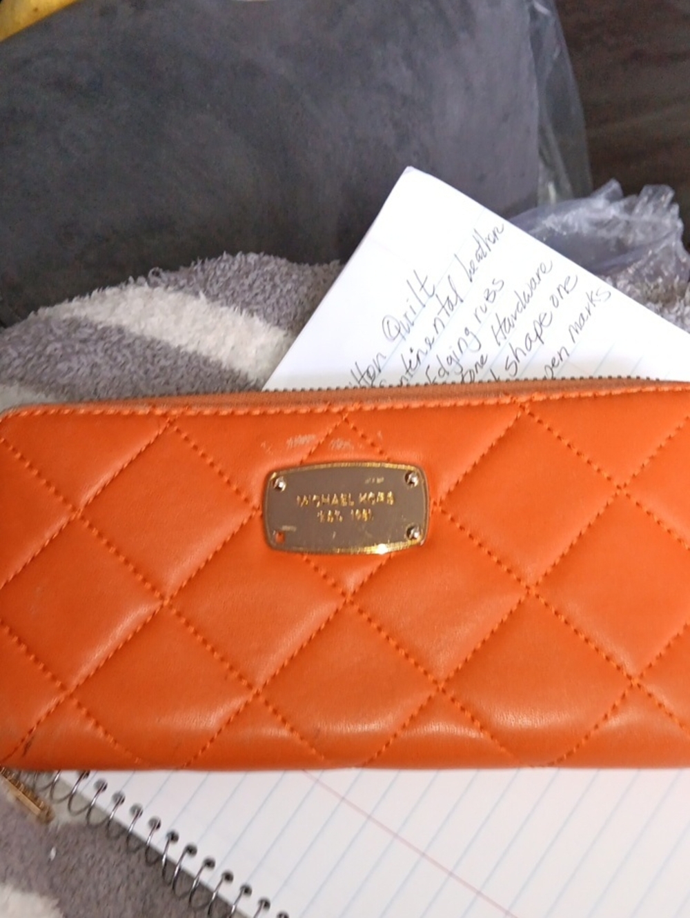 Michael Kors Continental Quilted Zip-Around Wallet
